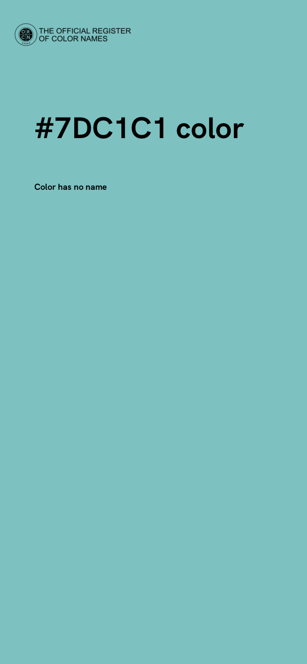 #7DC1C1 color image