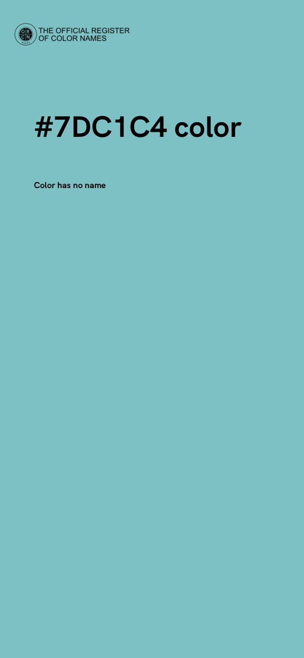 #7DC1C4 color image