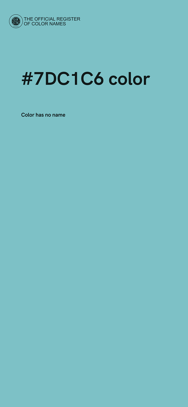 #7DC1C6 color image