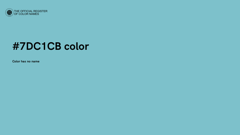 #7DC1CB color image