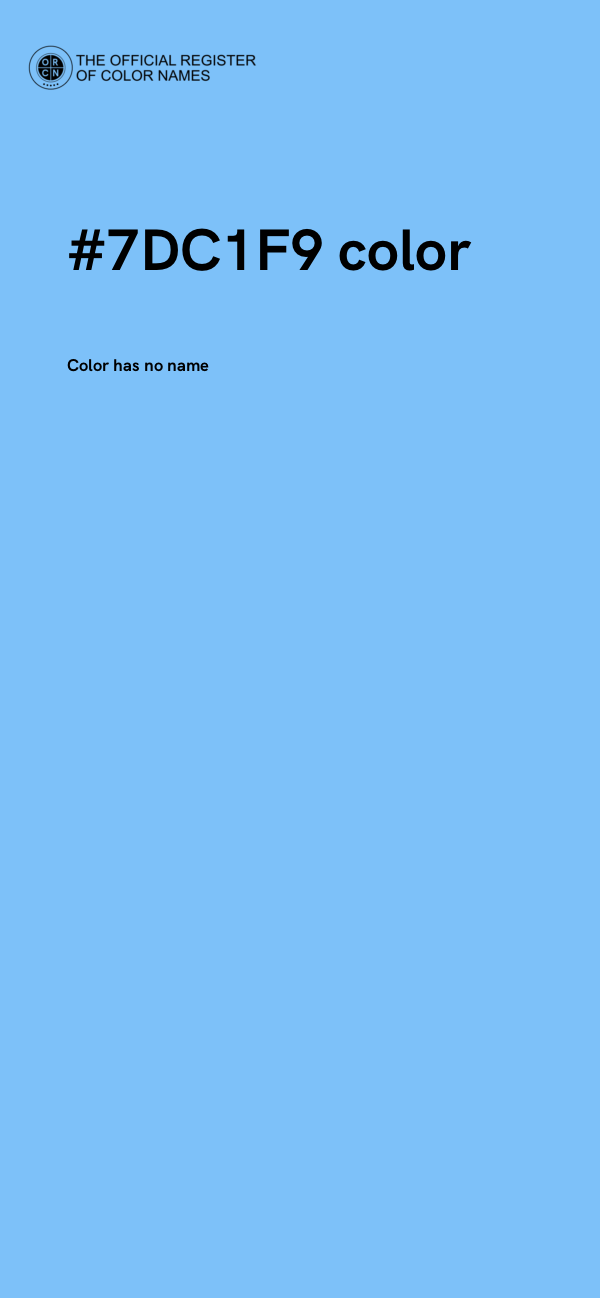 #7DC1F9 color image