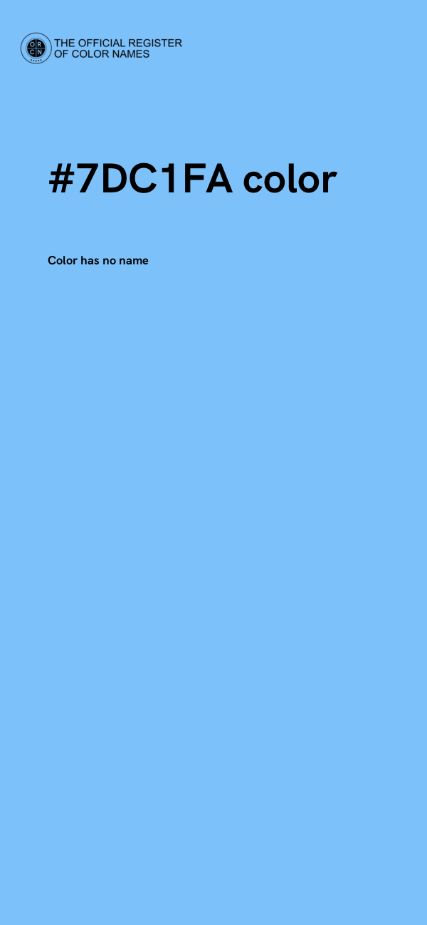 #7DC1FA color image