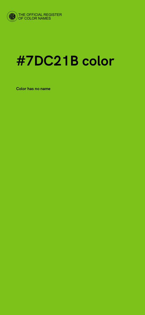 #7DC21B color image