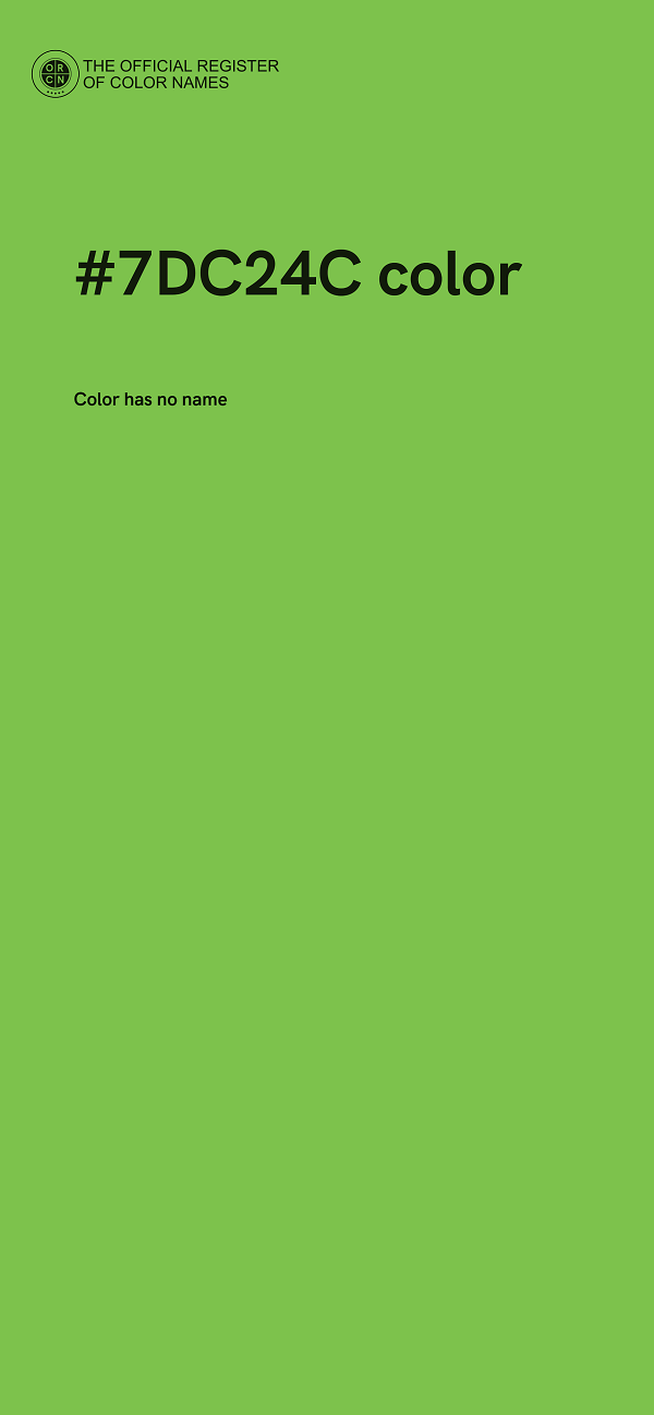 #7DC24C color image