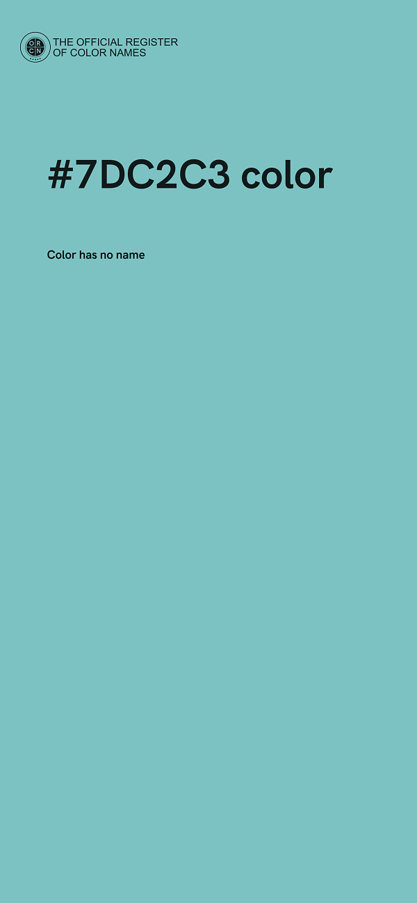#7DC2C3 color image