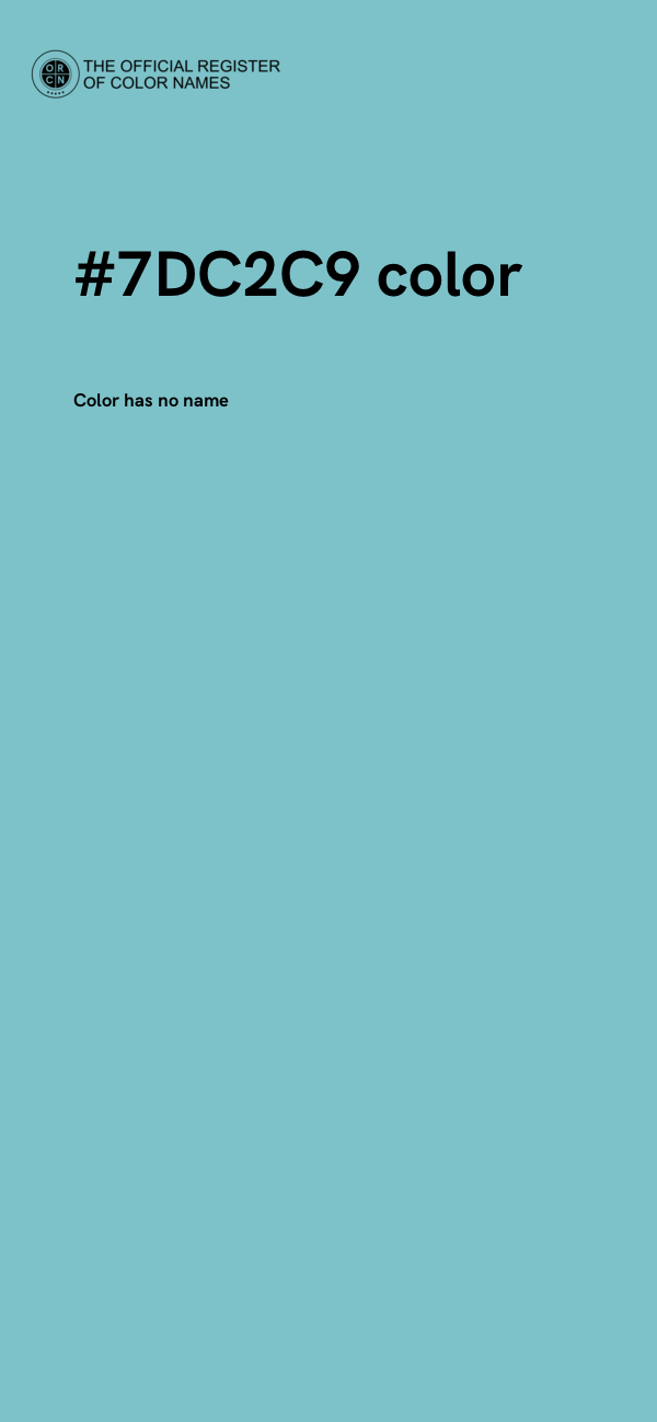 #7DC2C9 color image