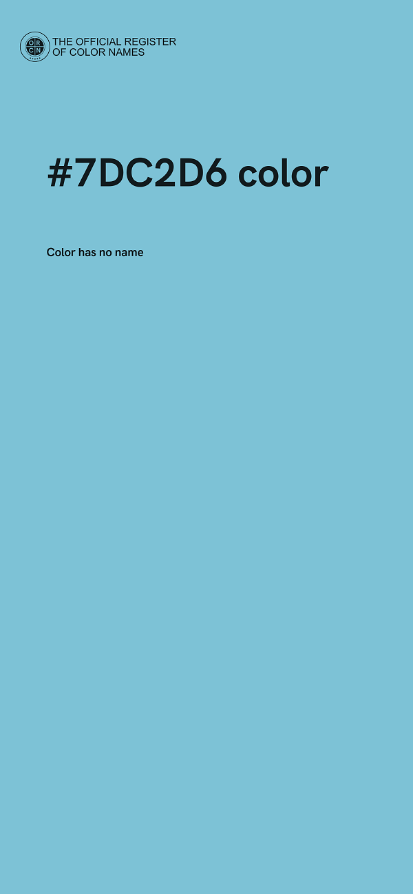 #7DC2D6 color image