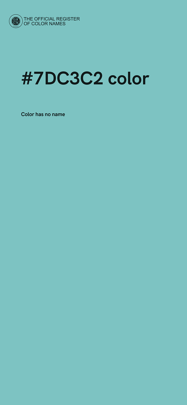 #7DC3C2 color image