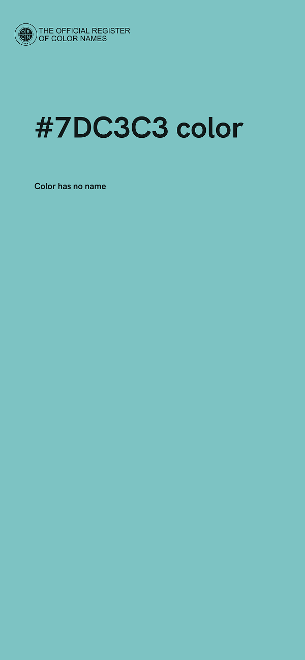 #7DC3C3 color image