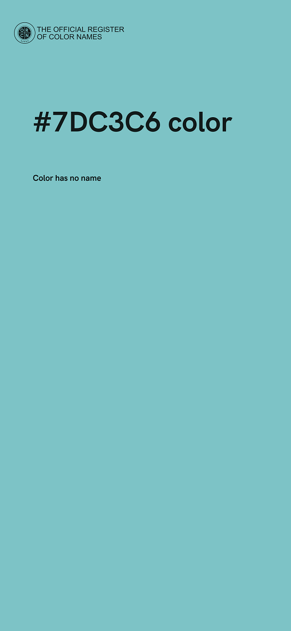 #7DC3C6 color image