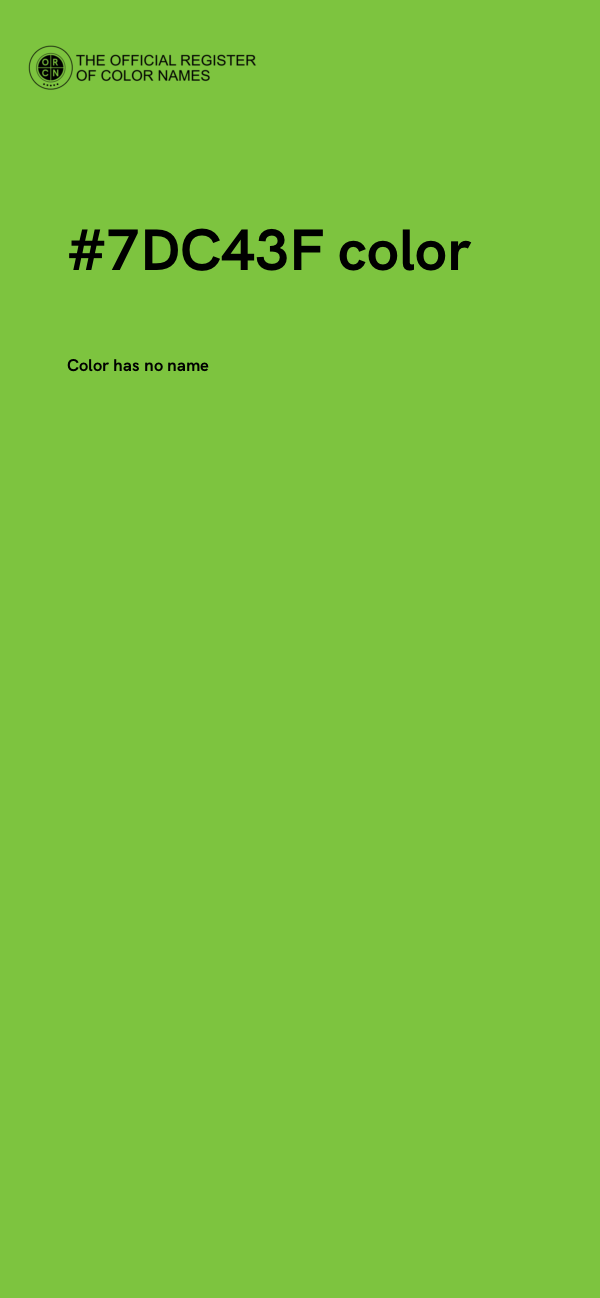 #7DC43F color image