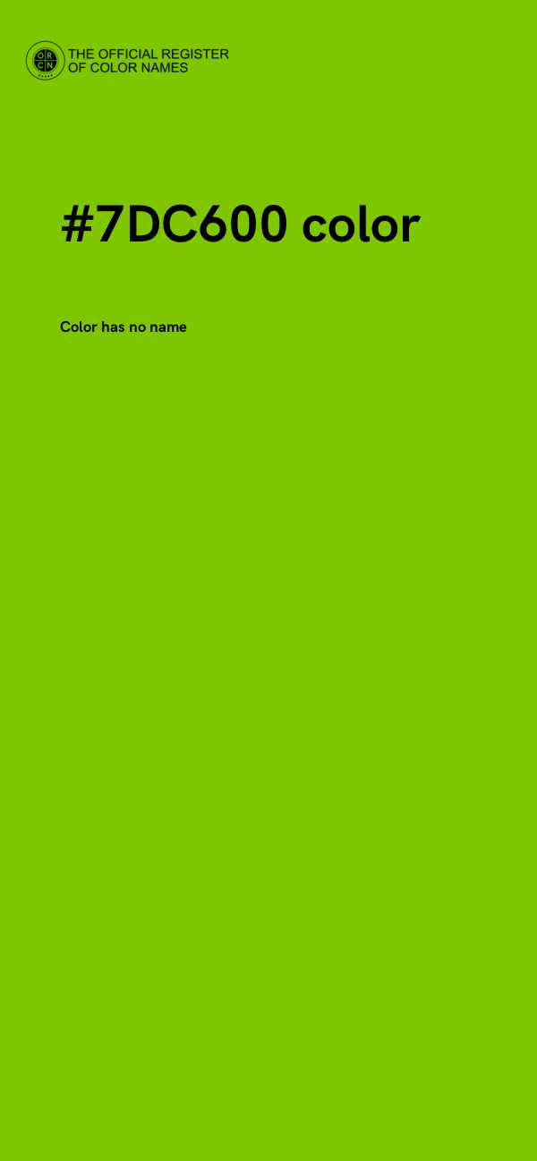 #7DC600 color image