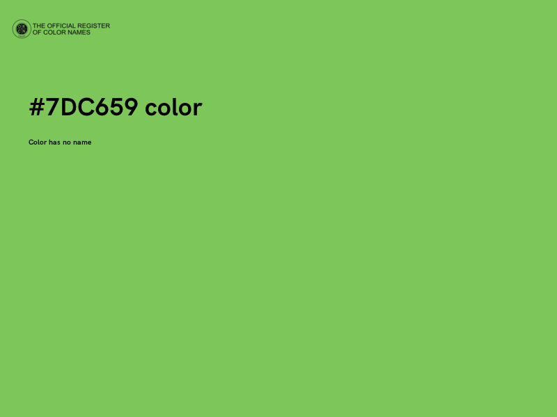 #7DC659 color image