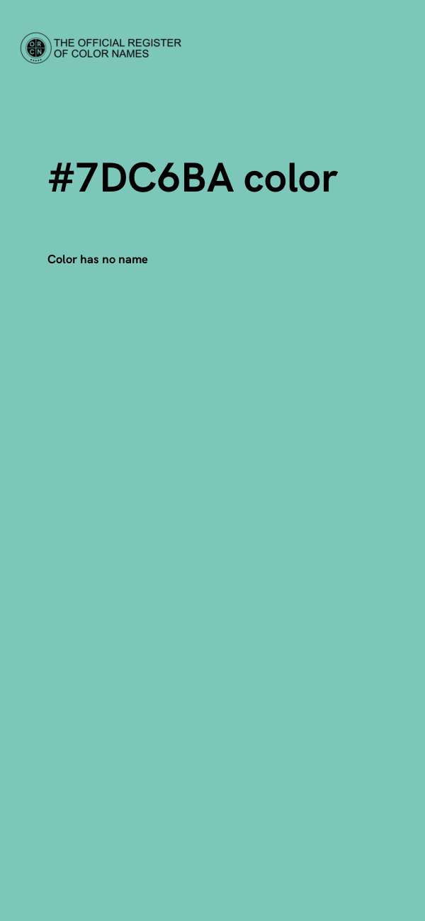 #7DC6BA color image