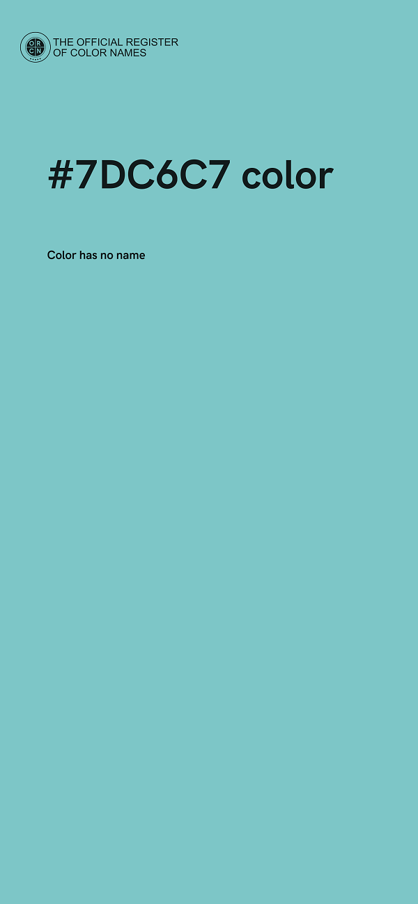 #7DC6C7 color image