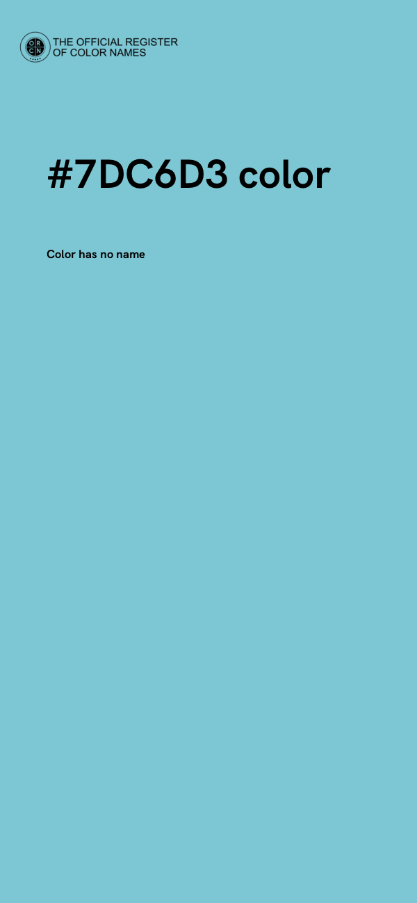 #7DC6D3 color image
