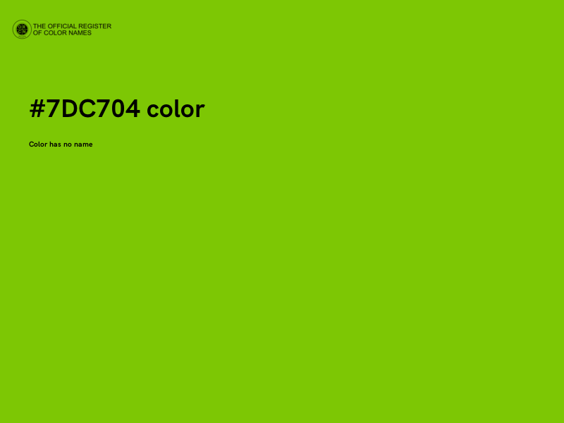 #7DC704 color image