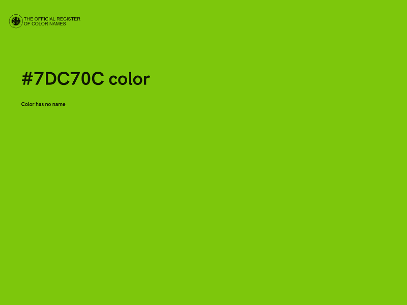 #7DC70C color image