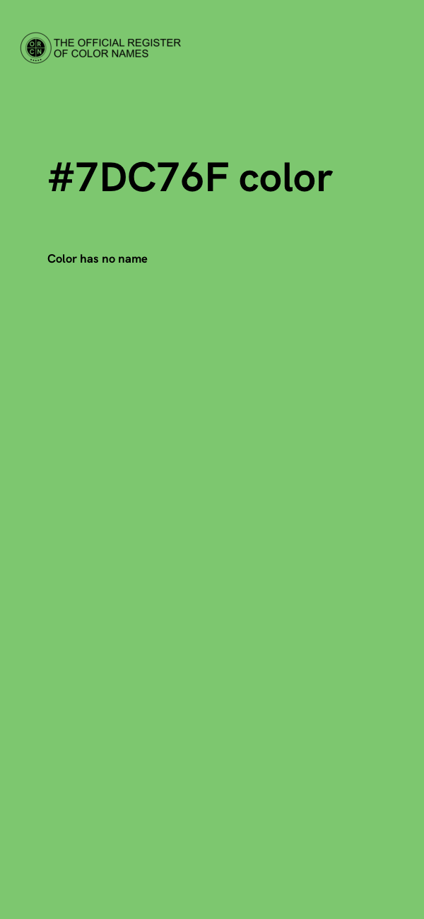 #7DC76F color image