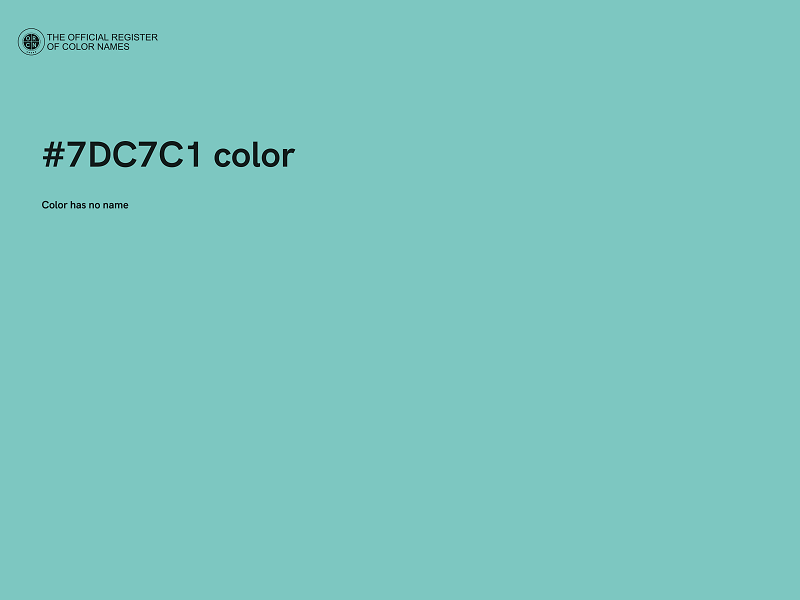#7DC7C1 color image