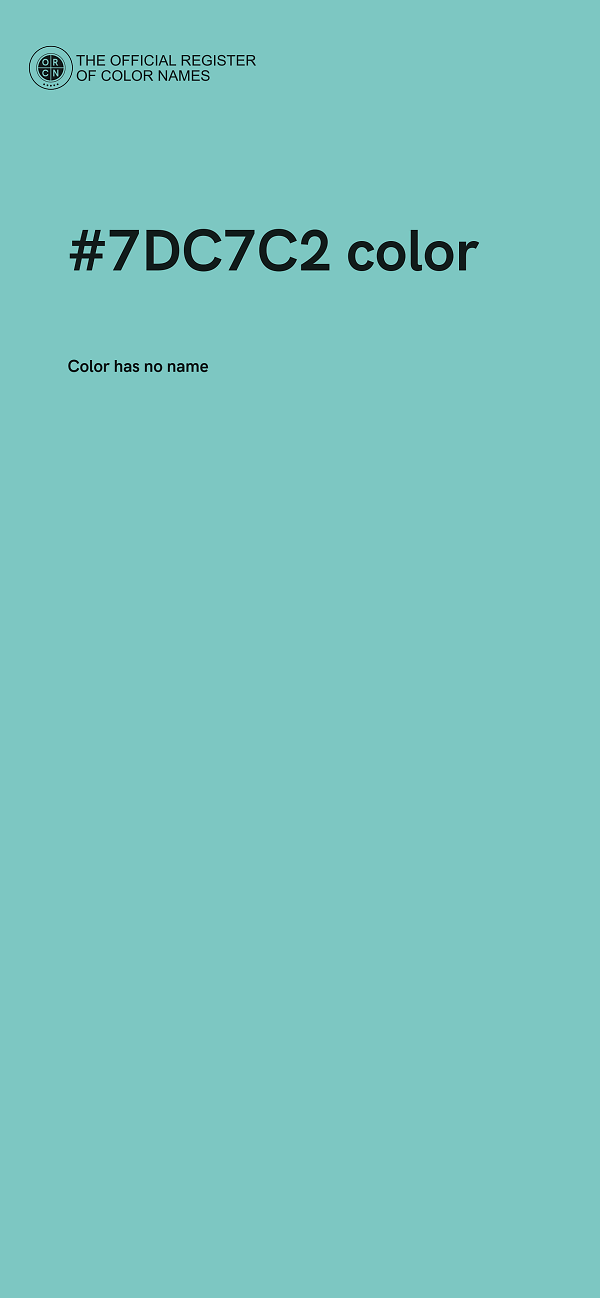 #7DC7C2 color image