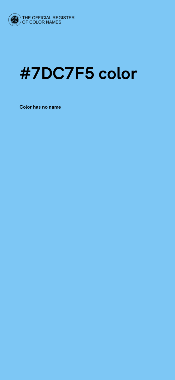 #7DC7F5 color image