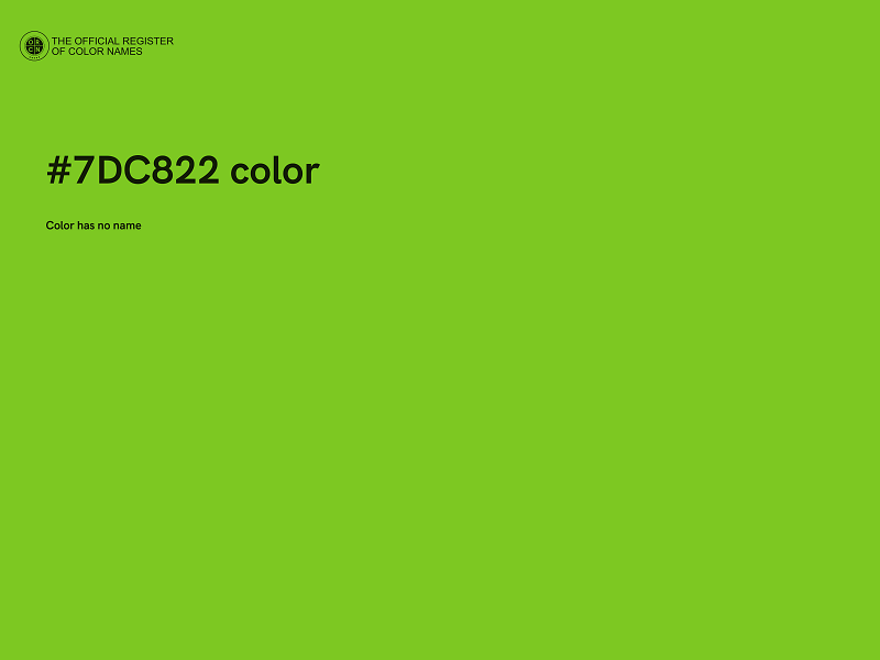 #7DC822 color image