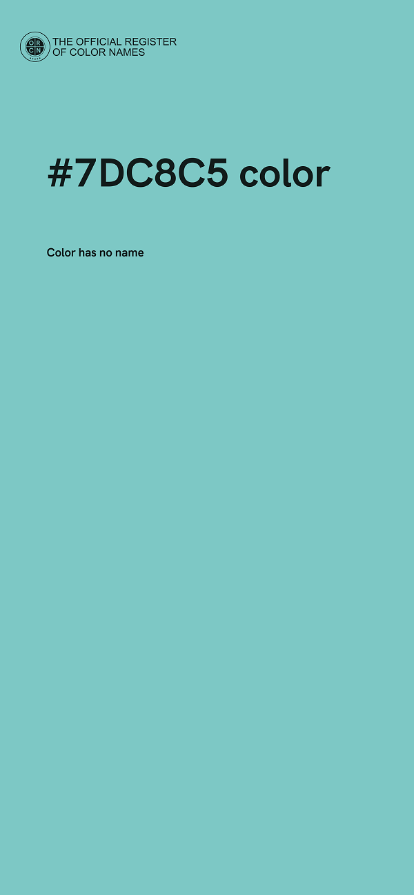 #7DC8C5 color image