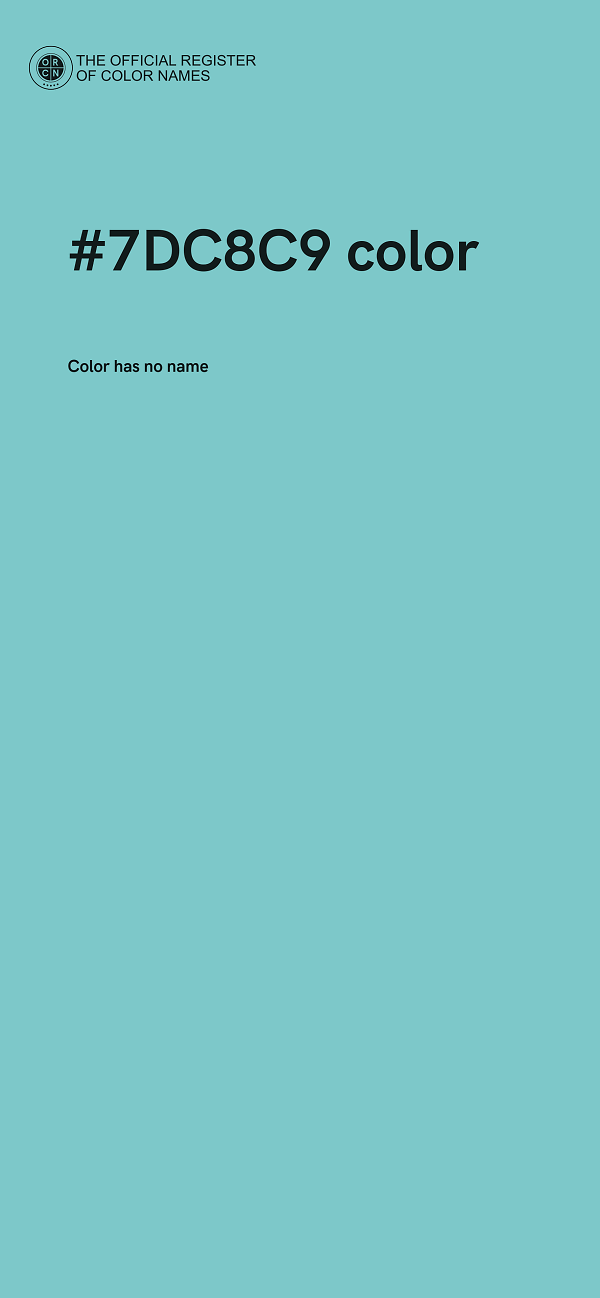 #7DC8C9 color image