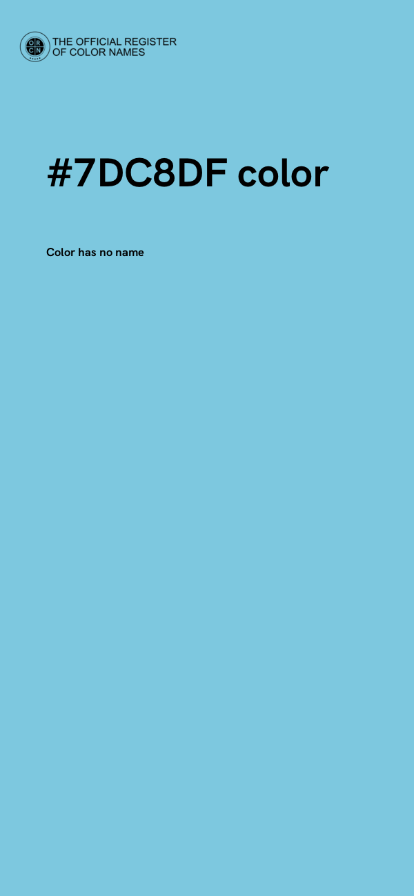 #7DC8DF color image