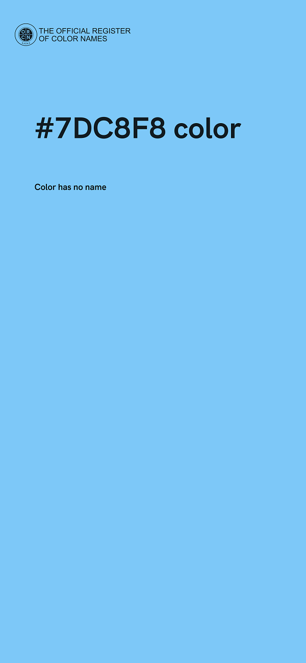 #7DC8F8 color image
