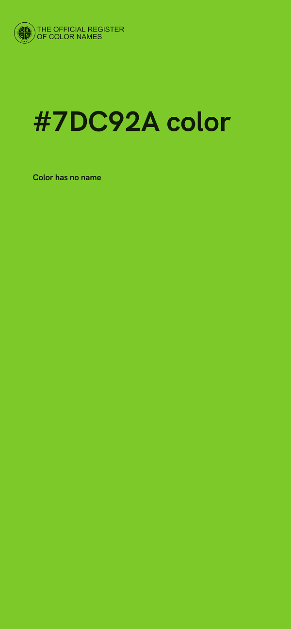 #7DC92A color image