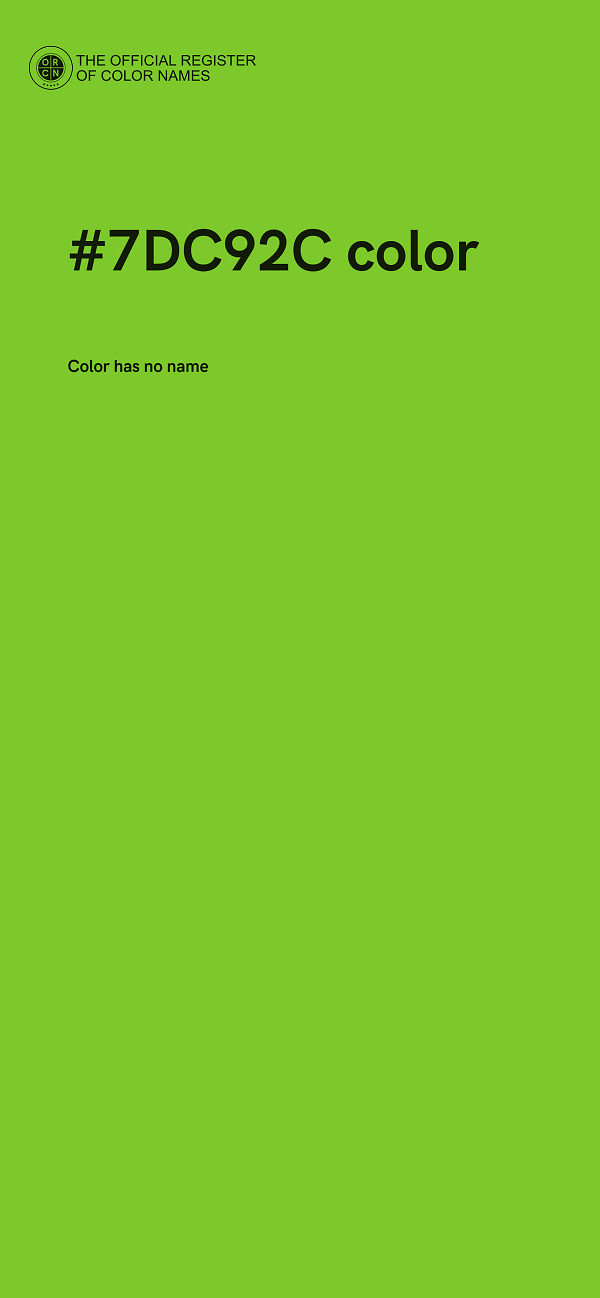 #7DC92C color image