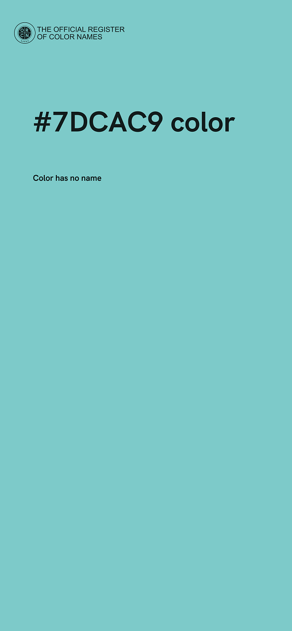 #7DCAC9 color image