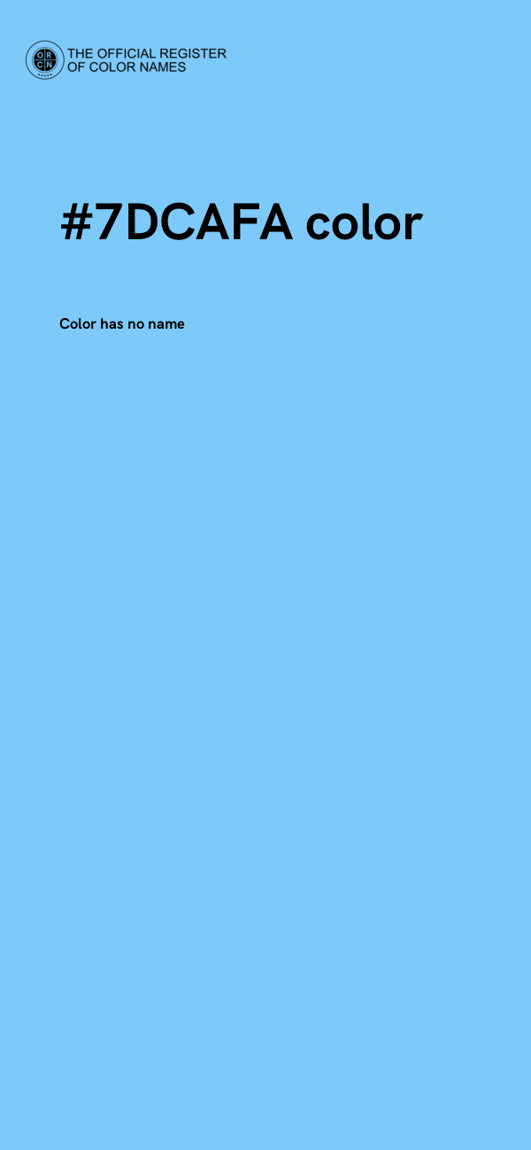 #7DCAFA color image
