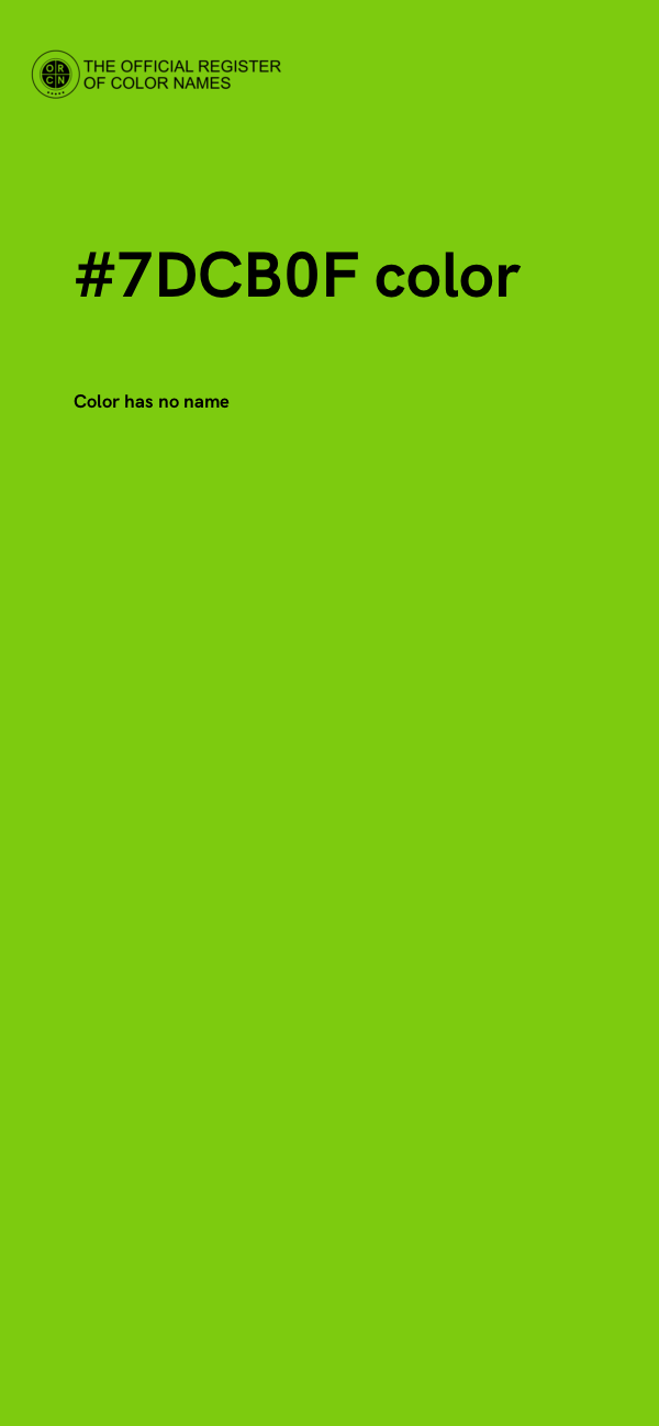 #7DCB0F color image