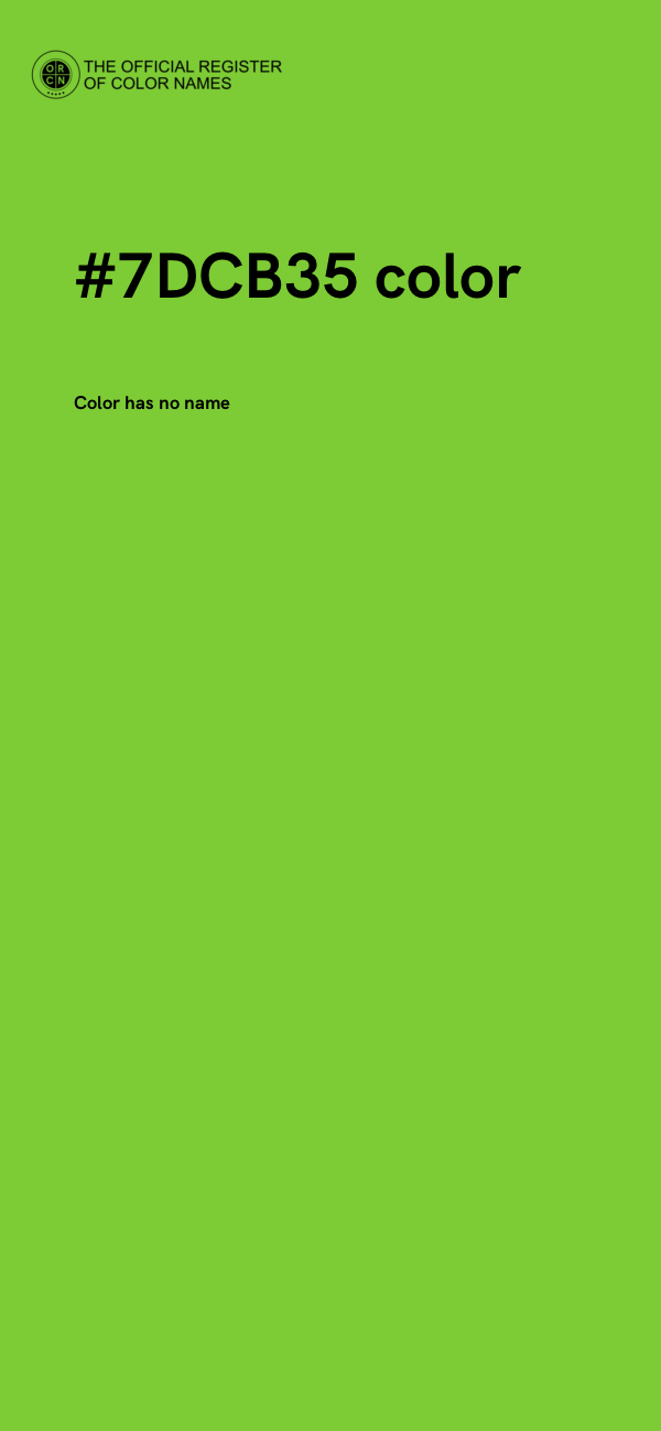 #7DCB35 color image