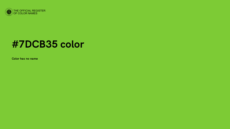 #7DCB35 color image