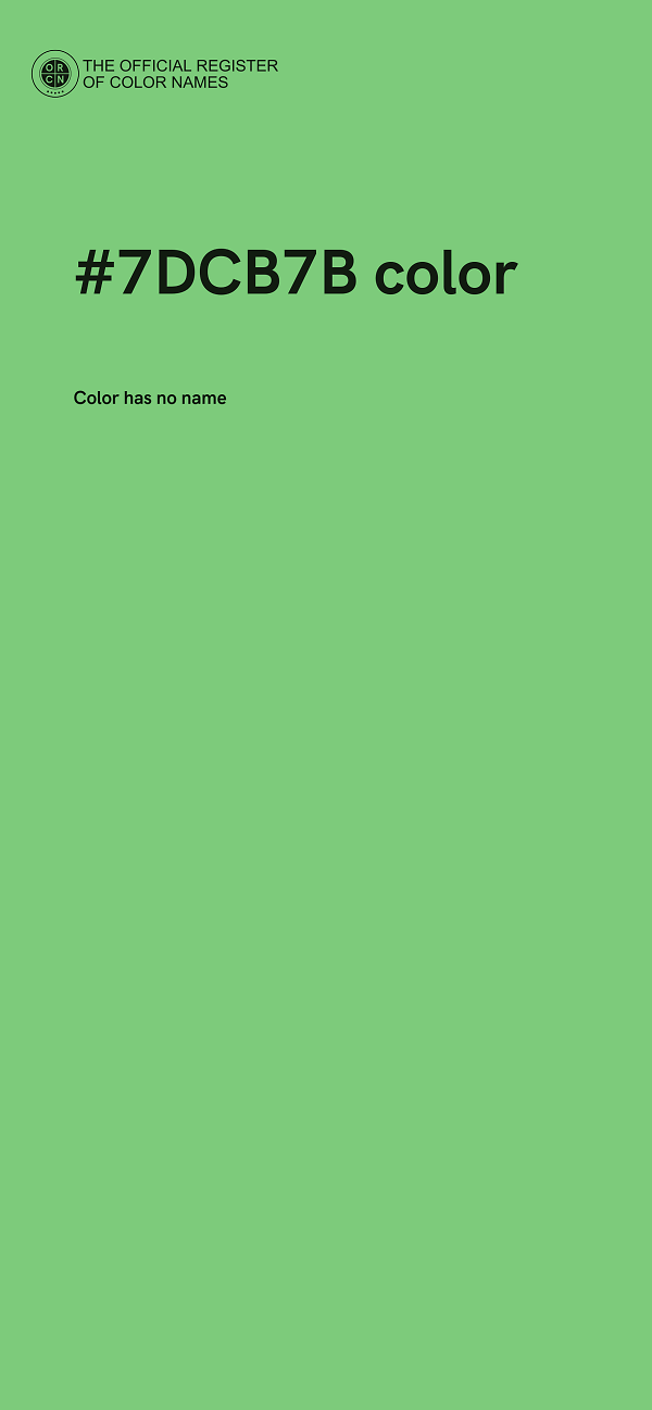 #7DCB7B color image
