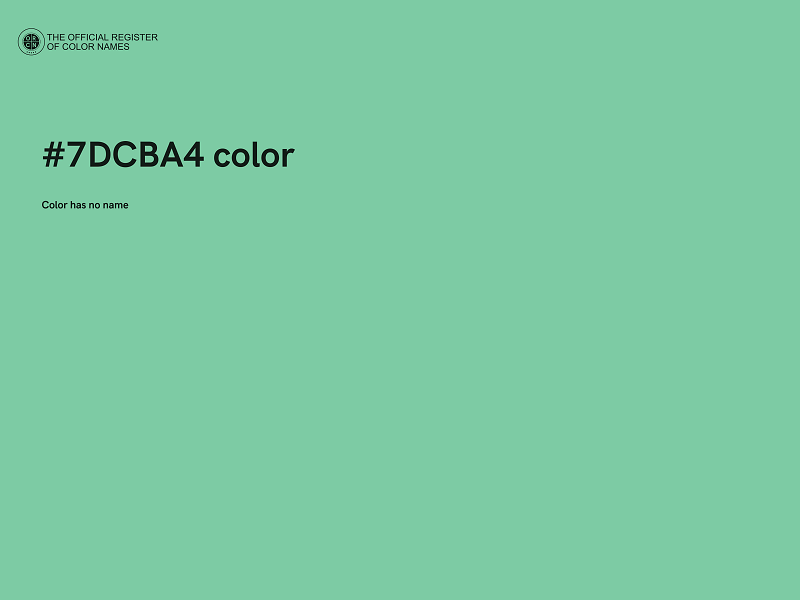 #7DCBA4 color image