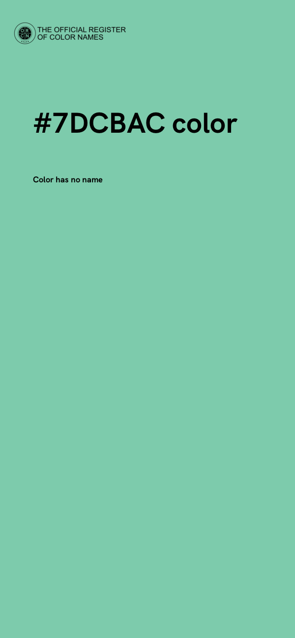 #7DCBAC color image