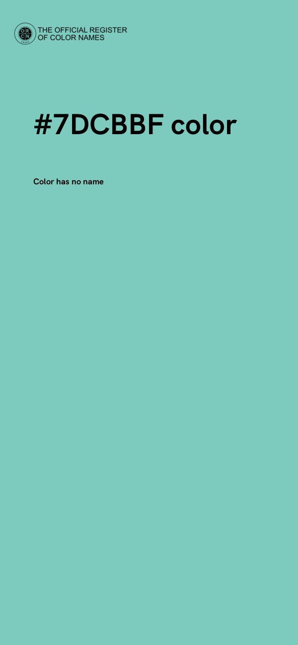 #7DCBBF color image