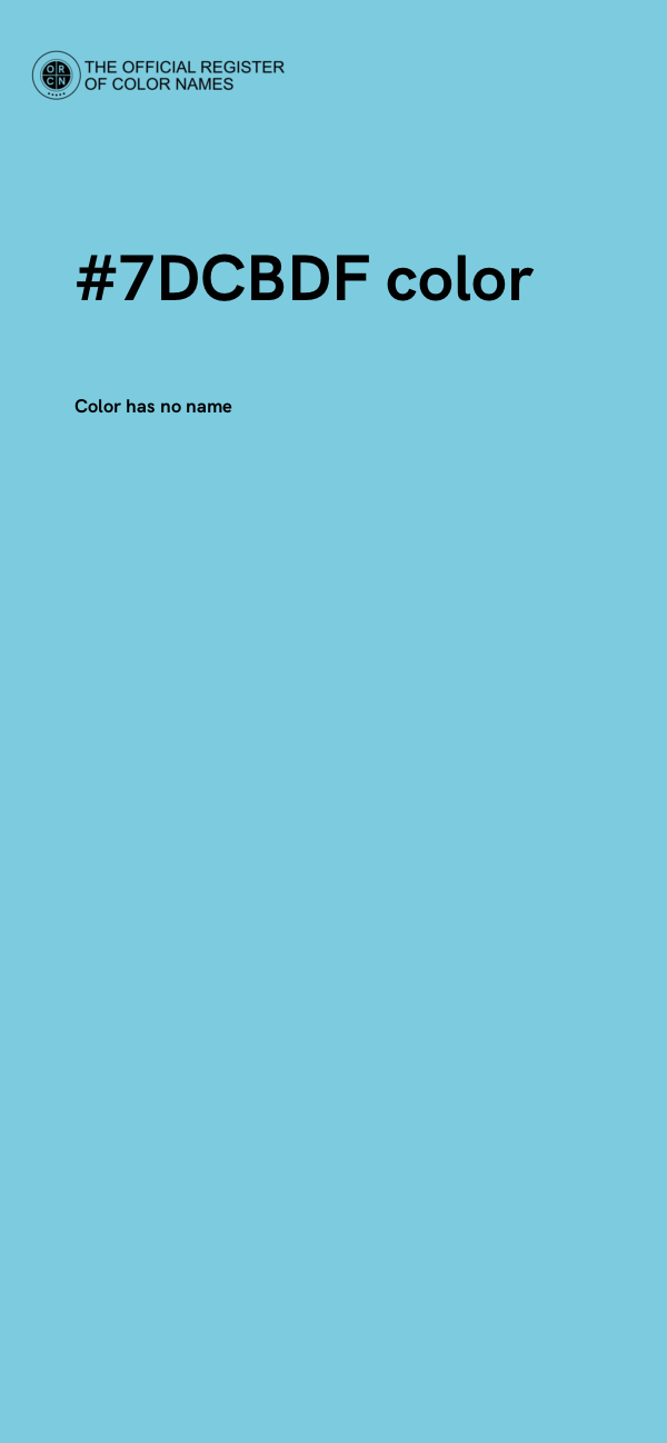 #7DCBDF color image