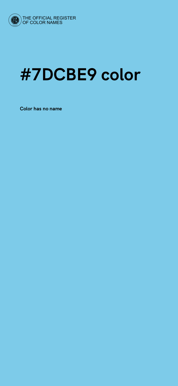#7DCBE9 color image
