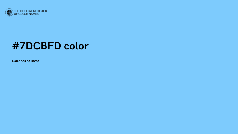 #7DCBFD color image