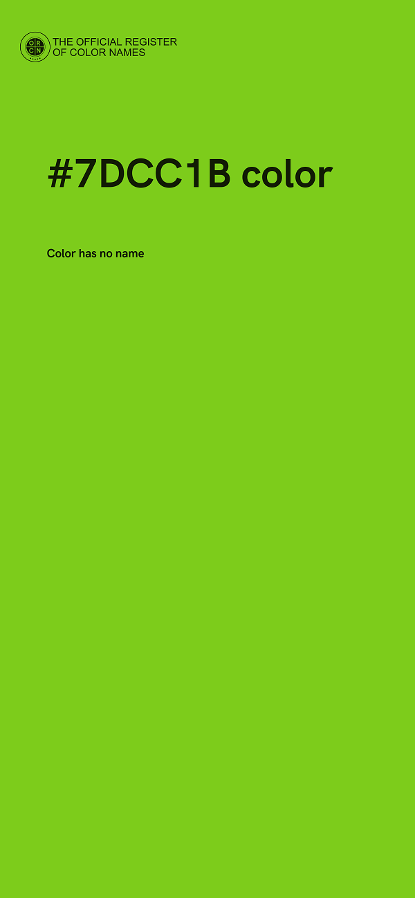 #7DCC1B color image