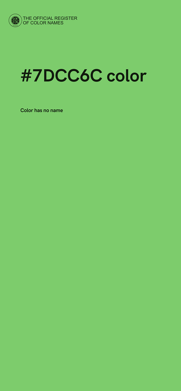 #7DCC6C color image