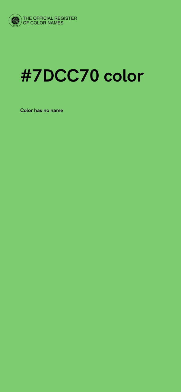#7DCC70 color image