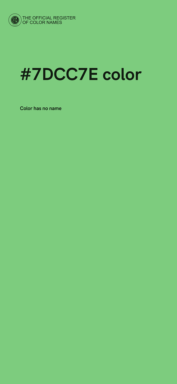 #7DCC7E color image