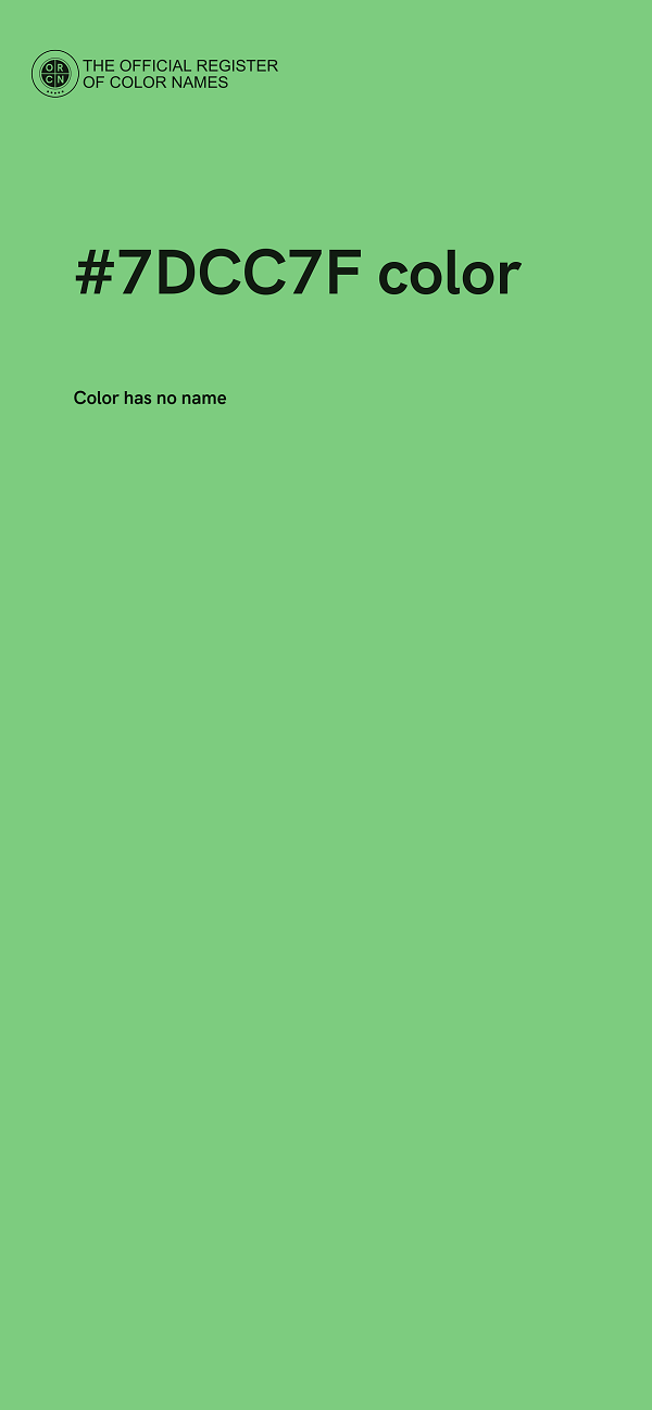 #7DCC7F color image